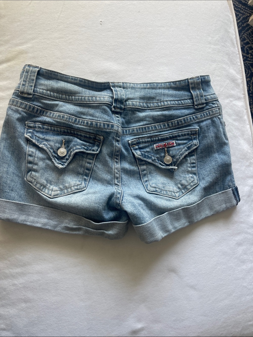 Hudson Size 29” Jean Shorts Light Blue Cuffed Denim Shorts - Picture 8 of 11